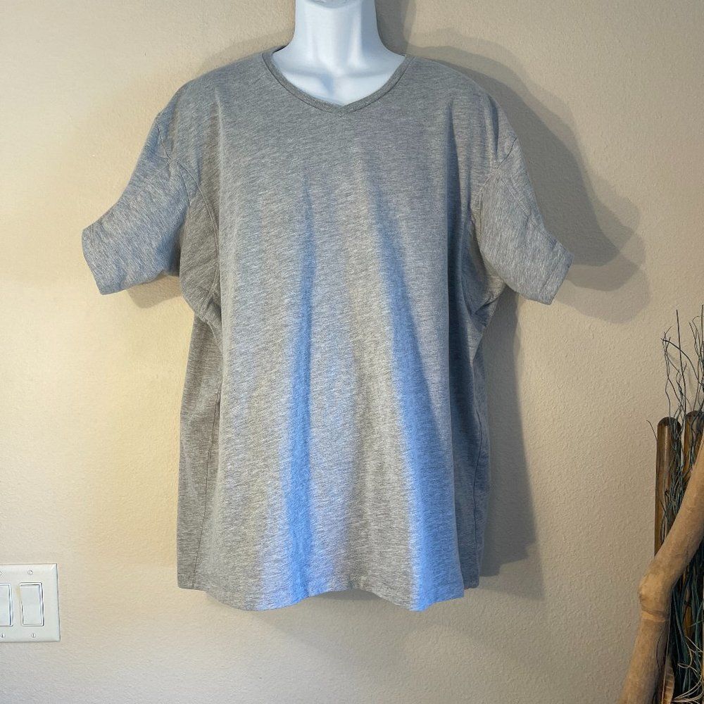 Thompson Tee Sweatproof V Neck Shirt 3XL Gray Hydro Shield Big Tall